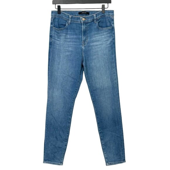 J Brand Alana High-Rise Crop Skinny Jeans in Radiate Stretch Med Wash Size 30 - Picture 1 of 7